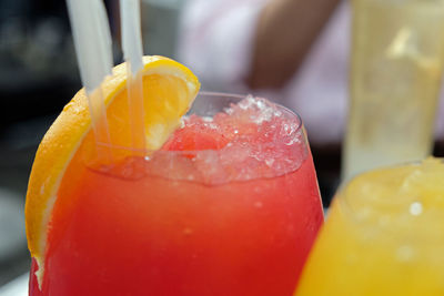 Close-up of drink in glass