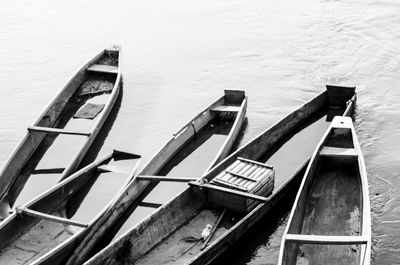 Boats in sea