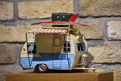 Caravan model on the wall 