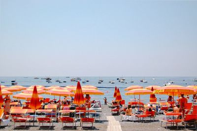 View of sea at sunset