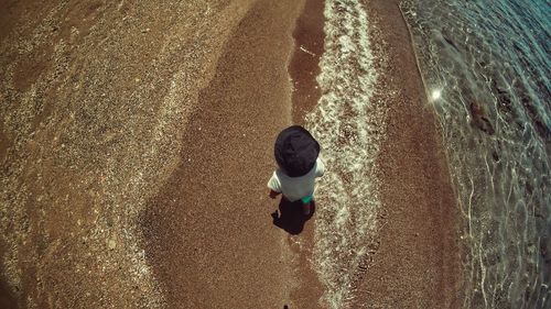 Reflection of people in water