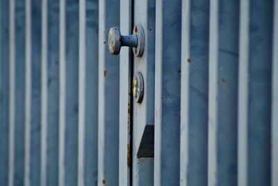 Close-up of closed door