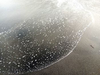 High angle view of beach