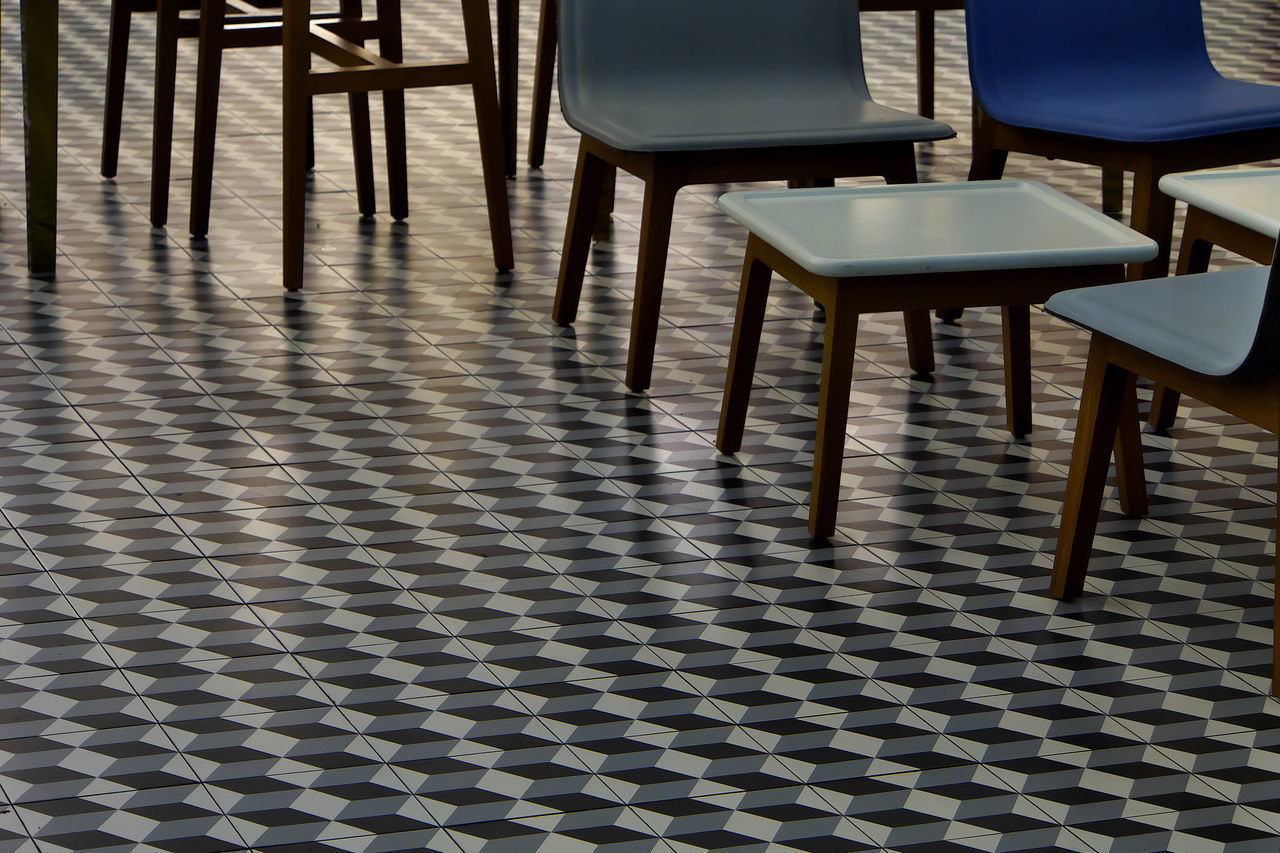 CLOSE-UP OF CHAIRS AND TABLE