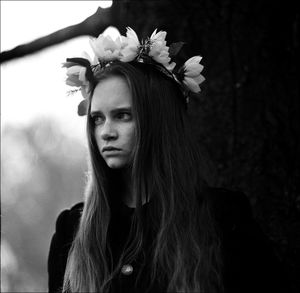 Portrait of beautiful young woman