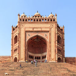 Low angle view of historical building