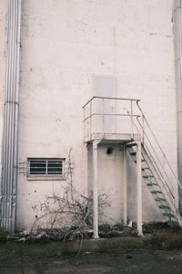 Closed door of old building