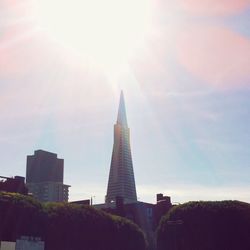 Low angle view of buildings against sky