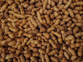 Full frame shot of peanuts for sale in store