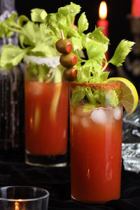 Close-up of drink on table