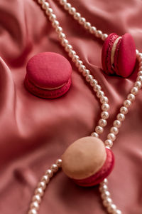 Close-up of christmas decorations on table