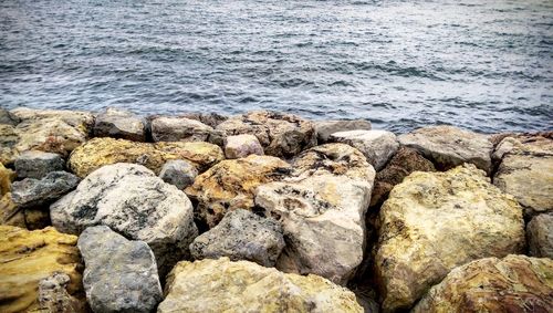 Rocks at sea shore
