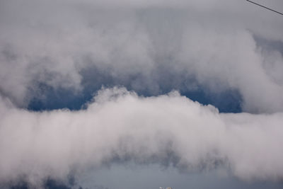 Low angle view of clouds in sky