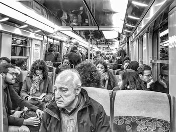 Group of people in bus