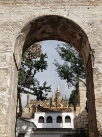 Low angle view of historical building