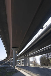 Low angle view of elevated road