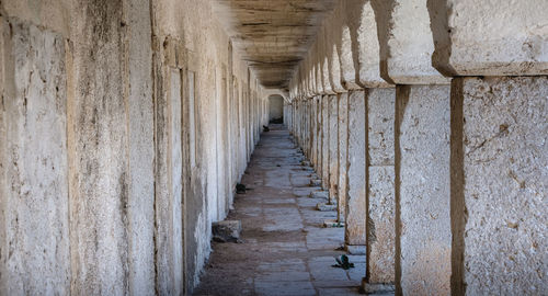 Corridor of old building