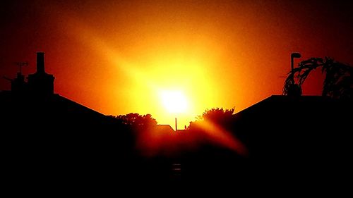 Sun shining through clouds