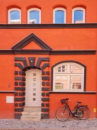 Bicycle outside building