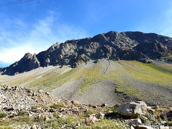 Scenic view of mountain against sky