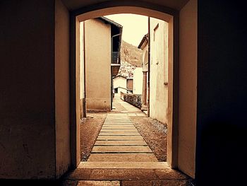 Narrow alley in old town