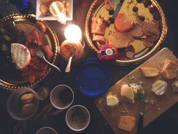 Close-up of food on table