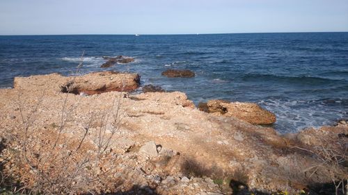 Scenic view of sea against sky