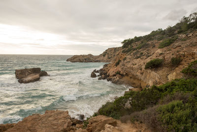 Scenic view of sea against sky