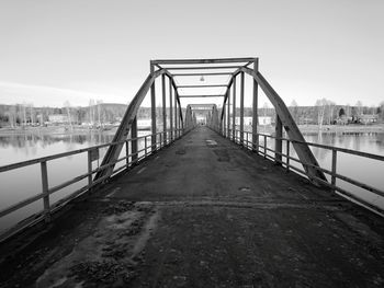 Bridge over water against sky