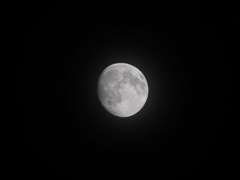 Low angle view of moon in sky