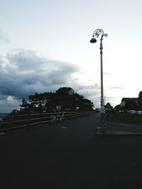 Low angle view of street light against sky