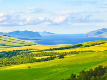 Scenic view of landscape against sky