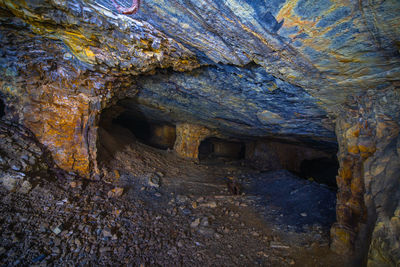 Rock formation in cave