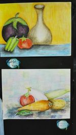 Fruits and vegetables on table