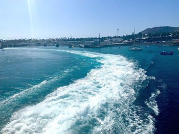 Scenic view of sea against sky