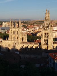 Low angle view of temple against sky