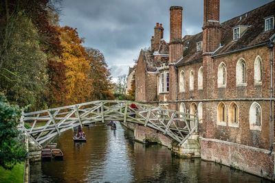 View of bridge over river
