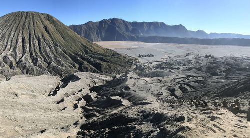 Panoramic view of arid landscape