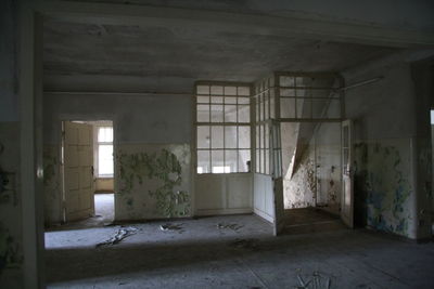 Interior of abandoned building