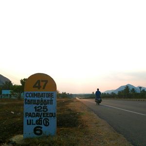 Road passing through landscape