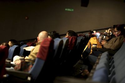 Group of people at music concert