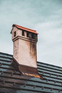 Low angle view of building against sky