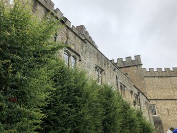 Low angle view of historic building against sky