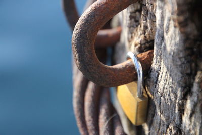 Close-up of lock