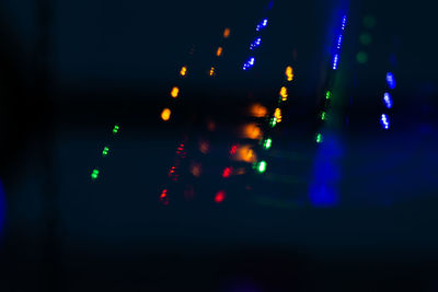 Defocused lights at night