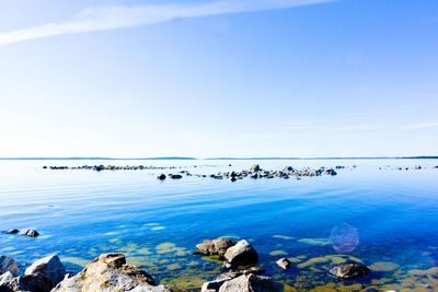 Scenic view of sea against sky