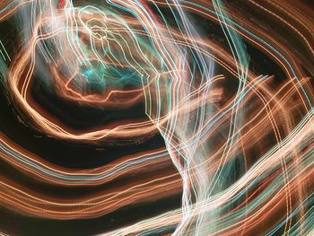 Full frame shot of light painting