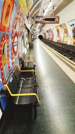 Interior of subway station