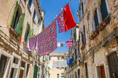 Low angle view of building against sky