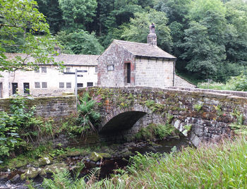 View of built structure against trees